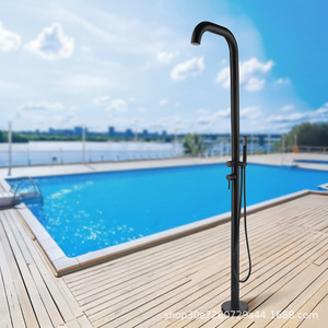 <span class=keywords><strong>Robinet</strong></span> <span class=keywords><strong>extérieur</strong></span> en acier inoxydable à poser au sol, <span class=keywords><strong>colonne</strong></span> de douche extérieure haute, pomme de douche pour jardin et plage, résistant à la rouille - Product Image 2