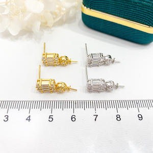 Accesorios de Plata S925 para Perlas DIY, Cuentas Redondas de 8-15 mm, Soporte Vacío 22537 con Pendiente de Moda para Fabricación de Joyas, Tamaño Chapado de 12 mm - Product Image 4