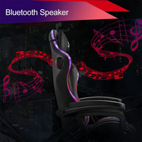Fauteuil de jeu personnalisé à prix réduit Masajedor Silla Gamers Con luces Chaises de course RVB Fauteuil de jeu avec LED de course Cadeira de jogos