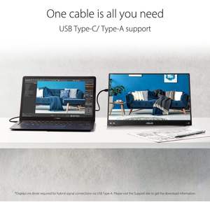 Moniteur portable Asus 16 pouces IPS Full HD LED grand écran avec support pour ordinateur portable, PC, téléphone - Product Image 6