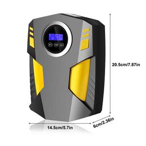 חשמלי מיני דיגיטלי אור צמיגה אלחוטי מתנפחים אוויר מכונית שאיבה עבור מכונית 12v - Product Image 3