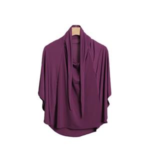 Zifeng OME couvre-chef arabe Double bord rond avec un voile et un capuchon inférieur Gaze Double usage Femmes Couverture Foulard - Product Image 5