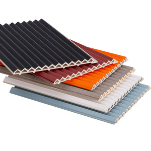 <span class=keywords><strong>Mur</strong></span> de fond en fibre de bambou et bois, grille triangulaire en PVC, panneau mural écologique sans peinture, panneau mural à auto-installation - Product Image 1