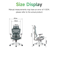 Chaise de bureau ergonomique de haute qualité, confortable pour une utilisation prolongée, avec dossier haut, design ergonomique, roulement fluide, maille respirante