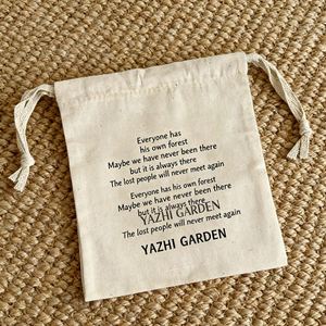 Low MOQ Recyclable 100%Cotton Packaging Dust <b>Pouch</b> Customized Canvas <b>Drawstring</b> <b>Pouch</b> Bag - Product Image 2