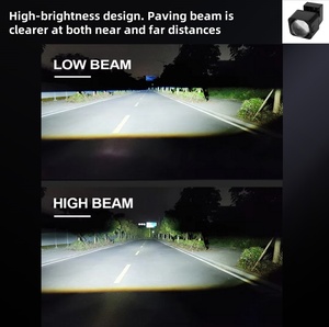 HADUDU เลนส์โปรเจคเตอร์ LED ขนาด 1.5 นิ้ว รุ่นอัพเกรด ไฟสูง/ต่ำ สำหรับไฟหน้ารถยนต์และมอเตอร์ไซค์ พร้อมไฟวงแหวน LED - Product Image 3