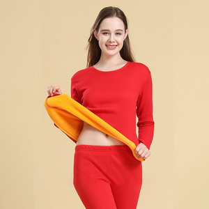 TONGYANG hommes femmes polaire épaissir ensemble de <span class=keywords><strong>sous</strong></span>-vêtements thermiques hiver Super doux à <span class=keywords><strong>manches</strong></span> <span class=keywords><strong>longues</strong></span> hauts et pantalons ensembles <span class=keywords><strong>chaud</strong></span> épais longs Johns - Product Image 5