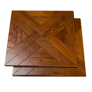Parquet en bois d'ingénierie FSC en chêne brossé multicouche, qualité AB, durable, avec système de jointement T&G, épaisseur de placage 0,6/1,2 mm, 15 mm, pour maison et bureau - Product Image 1