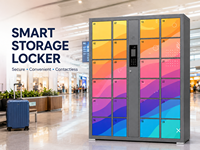 Casier de rangement intelligent électronique en libre-service avec code PIN sécurisé pour centres commerciaux, gymnases et aéroports