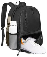 Sac de football robuste avec porte-ballon et compartiment à chaussures, grand sac à dos de basketball pour équipement d'entraînement, sac de basketball