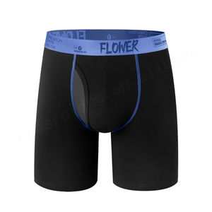 Calzoncillos bóxer con bolsa de soporte total para hombre al por mayor, bolsa frontal con mosca, banda elástica, ropa interior de algodón para hombre, Calzoncillos Bóxer - Product Image 2