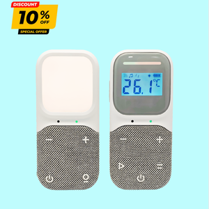 Monitor de Bebé con Audio Recargable Tipo-C, Alcance de 300m, Batería de 1000mAh e Indicador LED Activado por Sonido - Product Image 1