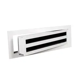 HVAC מפזר יצרן מותאם אישית גודל מיזוג אוויר Vent כיסוי אלומיניום חריץ ליניארי בר גריל