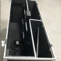 Estuche de transporte APEX CASES para televisores de pantalla plana de 55, 65, 80-100 pulgadas, con ruedas de 4 pulgadas, elevación motorizada, para monitores LED-LCD-Plasma