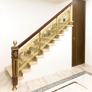 Golden Corridor Balustrades &amp; Handrails Step Staircase Stainless <strong>Steel</strong> Balcony Balustrade <strong>Railing</strong> - Product Image 5