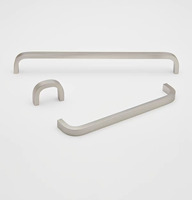 Poignée de meuble de cuisine en laiton massif en forme de C, bronze, noir, or, nickel brossé, pour armoire et porte – Offre Spéciale