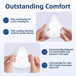 Offre Spéciale : Housses de <span class=keywords><strong>Masque</strong></span> CPAP AirFit F20 en Silicone de Remplacement <span class=keywords><strong>pour</strong></span> un <span class=keywords><strong>Sommeil</strong></span> Optimal avec Processus de Découpe - Product Image 5