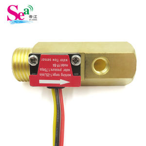 Hersteller OEM Messing Turbine Durchfluss messer YF-B4 G1/2 Außengewinde Hall Sensor 50K Temperatur fühler 1-25L/min 660 Impulse/L. - Product Image 3