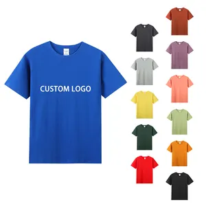 Übergroße T-Shirts mit rundem Hals Baumwolle Blank Branded Custom Logo Printing Plain Herren Sublimation T-Shirts