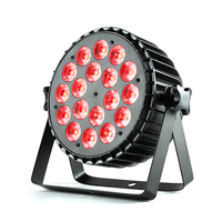 Projecteur LED PAR LEAHUA 18x18W RGBWAUV 6-en-1 DMX512 en aluminium, éclairage de scène pour mariage, DJ, discothèque, fête, événement