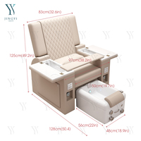 Fauteuil de pédicure de luxe avec massage du dos pour salon de beauté, lit de pédicure pour la vente en gros
