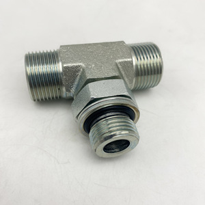 Connecteurs de tuyau en acier inoxydable de haute qualité à 3 voies, adaptateurs hydrauliques à 3 voies, raccords hydrauliques JIC - Product Image 2