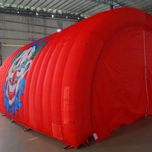 Tente de réparation de <span class=keywords><strong>voiture</strong></span> gonflable rouge, <span class=keywords><strong>abri</strong></span> portable imperméable pour l'entretien et le stockage des véhicules - Product Image 1