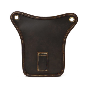 Sac de ceinture en cuir pour hommes européens et américains rétro Crazy Horse sac de jambe en cuir loisirs <span class=keywords><strong>sortie</strong></span> sac de téléphone portable 2025 - Product Image 2