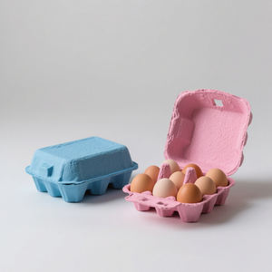 Prezzo di fabbrica biodegradabile monouso impermeabile carta pasta cartone 30 vassoio uovo di gallina - Product Image 3