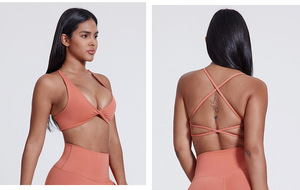 Soutien-gorge de sport sans couture pour le dos croisé Nouveau <span class=keywords><strong>design</strong></span> pour femmes personnalisé de haute qualité respirant Ftiness Gym Wear Workout Yoga Bra - Product Image 4