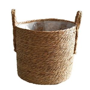 Ensemble de décoration murale pour chambre à coucher, assiette en osier africain de 6 pouces, porte-plantes pliable, jardinières suspendues, faux panneau acrylique de Guangzhou - Product Image 3
