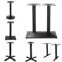 Pieds de Table de Restaurant et Piètements Industriels Décoratifs en Fonte Noire pour Mobilier Commercial, Sur Mesure, Style Ancien