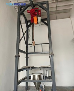 Station de déchargement de sac de tonne avec collecteur de poussière Air Lock vanne rotative fluidificateur vanne à 3 voies - Product Image 1