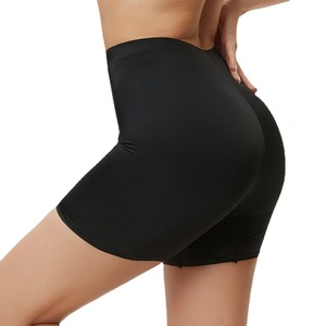 Pantalones cortos sin costuras <span class=keywords><strong>de</strong></span> cintura media para mujer, pantalones cortos elásticos, bragas, ropa interior protectora, falda transpirable para levantar las caderas, vestido - Product Image 4
