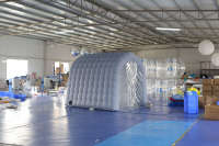Tente gonflable de décontamination, tente tunnel de pulvérisation gonflable avec machine de désinfection gratuite
