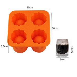Tái Sử Dụng Silicone Shot Glass <span class=keywords><strong>Ice</strong></span> Khuôn <span class=keywords><strong>4</strong></span> Sâu Răng Whiskey Glass <span class=keywords><strong>Ice</strong></span> Cube Khay Cho Tủ Đông <span class=keywords><strong>Ice</strong></span> Cream Công Cụ - Product Image 6