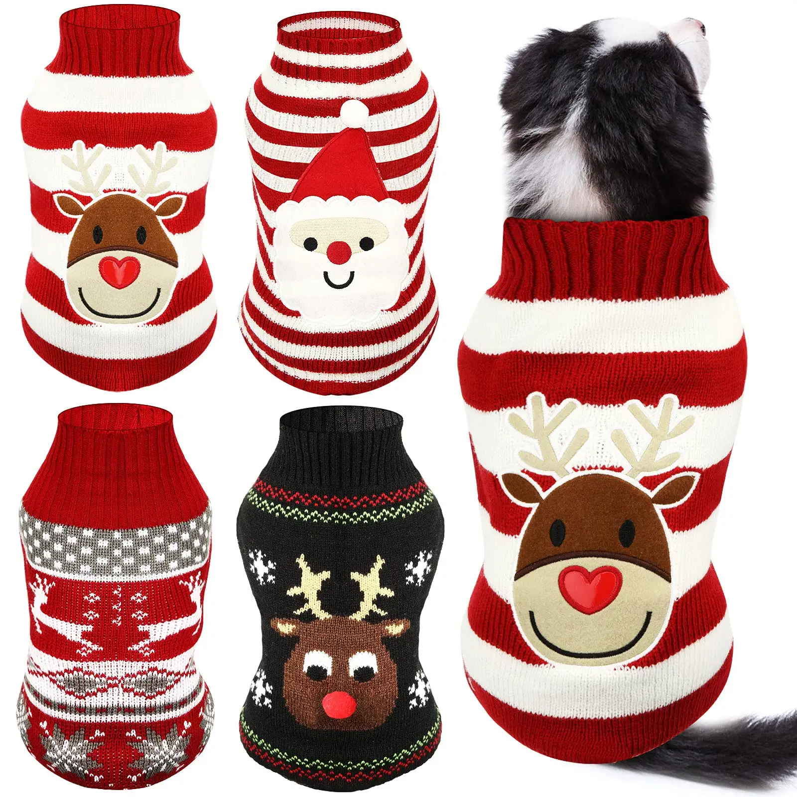 Custom Selling Best OEM ODM Christmas Dog Sweaters Halloween Dog Holiday Sweaters Clothes With Reasonable Price
