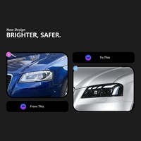 Convient aux modèles Audi A3 2008-2012, ensemble de phares pour la version RS avec lentilles LED et effet lumineux dynamique de type « cheval au galop »