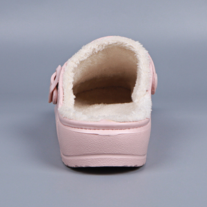 Zuecos Impermeables de EVA, Pantuflas Peludas de Invierno para Mujer, Zapatos de Jardín Térmicos con Estampado de Feliz Navidad, Envío Inmediato desde Almacén en el Extranjero - Product Image 4