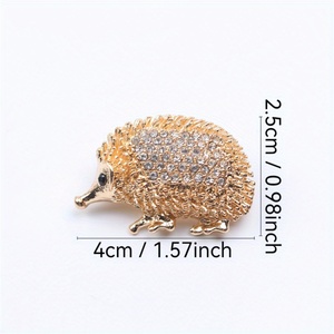 Nouvelle Broche Hérisson pour Costume, Cheongsam et Manteau, Accessoire de Mode, Épingle de Fixation, Bijou Original et Tendance - Product Image 4
