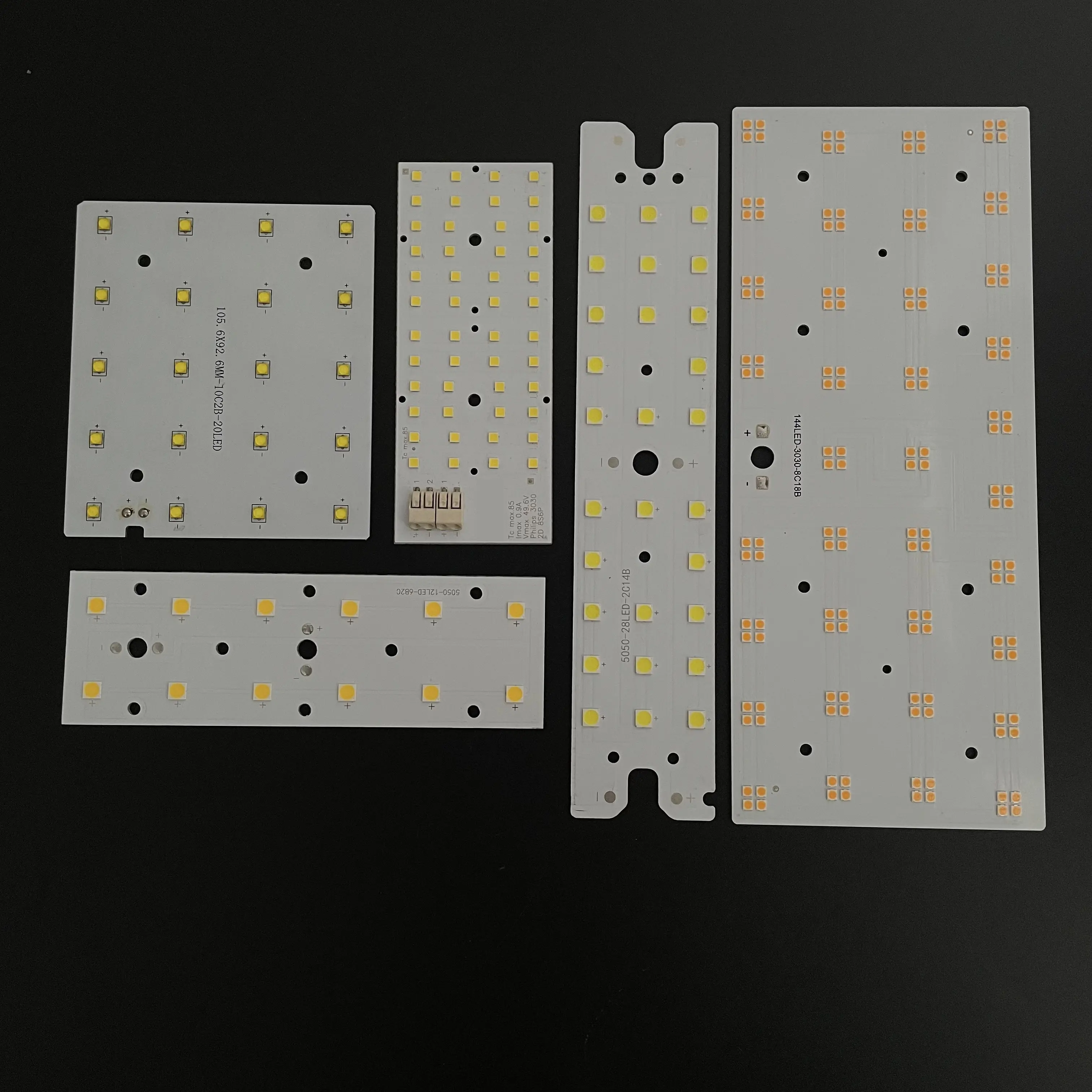 Placas de circuito personalizadas da soldagem smt smd 3030 leds do pwb do material de alumínio