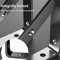 Support triangulaire réglable en acier inoxydable pour bureau flottant mural, décoratif industriel, antirouille