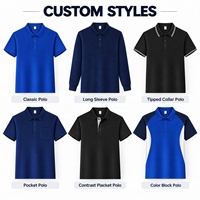 Polo unisexe personnalisé tendance 210GSM 100% polyester légèrement extensible super doux manches courtes décontracté professionnel OEM ODM