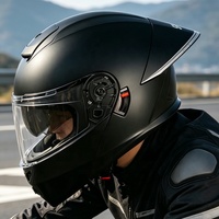 En Popüler Toptan Tam Yüz Motosiklet Kaskları Koruyucu Kask HD Çift Vizörlü Özelleştirilmiş Fabrika