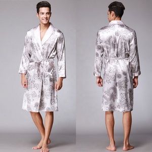 <span class=keywords><strong>Peignoir</strong></span> de luxe <span class=keywords><strong>en</strong></span> soie glacée pour <span class=keywords><strong>homme</strong></span>, imprimé dragon, <span class=keywords><strong>en</strong></span> <span class=keywords><strong>satin</strong></span>, grande taille, à manches longues, pour la nuit - Product Image 5