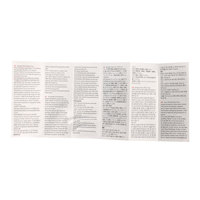 Étiquettes de brochure à cinq plis personnalisables Impression en couleur Manuels de produits chimiques Étiquette multicouche