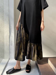 ללבוש יומיומי מקסי שמלה ארוכה יותר גודלה חולצות טי בנות מזדמנים ילקוט נשים - Product Image 6