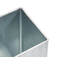Tube carré en acier galvanisé GI 20x20 30x30 50x50 à paroi de 2,0 mm pour la fabrication de cadres de meubles