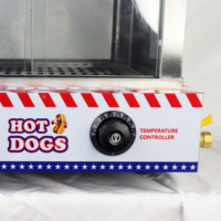 Machine commerciale de vapeur de hot-dog avec la vitrine électrique de hotdog de réchauffeur de bun avec le certificat de la CE de haute qualité
