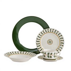 Assiettes en céramique émaillée élégantes et écologiques pour banquets de mariage et traiteur - Essentiels de table en gros - Product Image 5